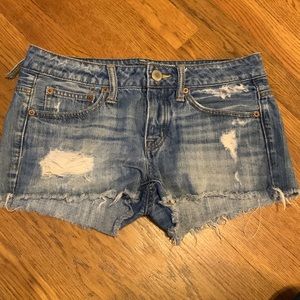 3/$30 American Eagle cut off jean shorts size 2 button fly